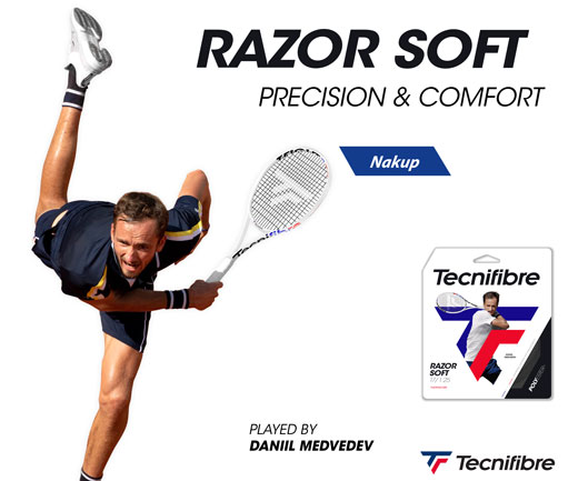 struna, poliester, Tecnifibre, udobje, Daniil Medvedev