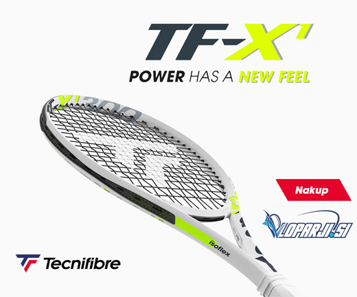 lopar, tenis, tecnifibre, x1 lopar, corentin moutet, x-damp, blaženje, udobje